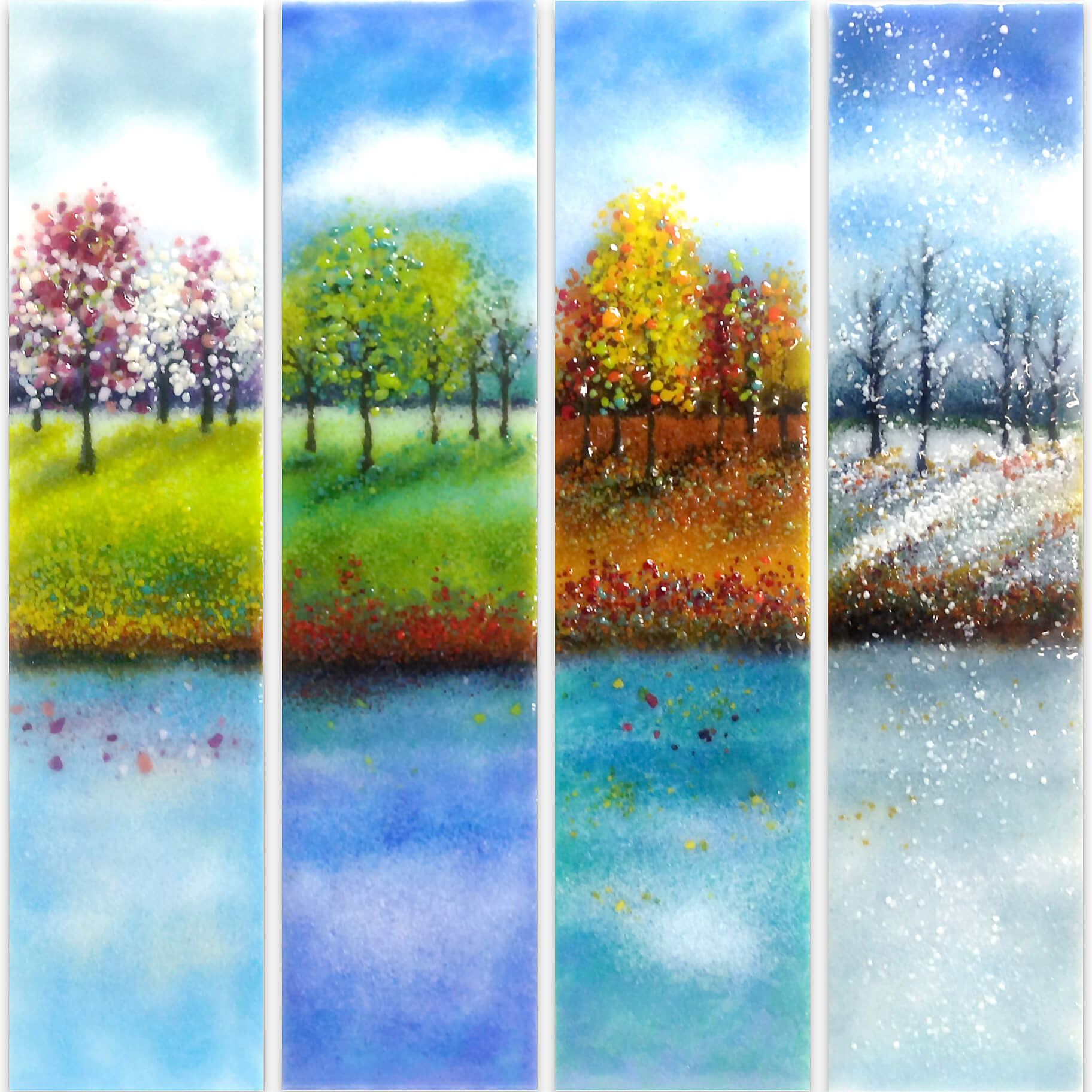 Four seasons glass-tile image.